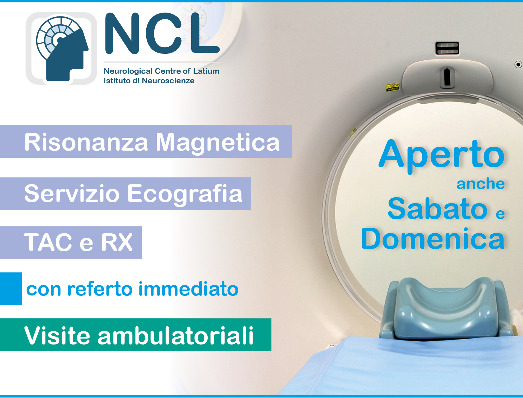 diagnostica domenica NCL