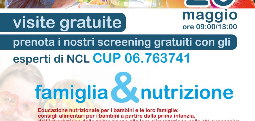 locandina nutrizione 26 maggio